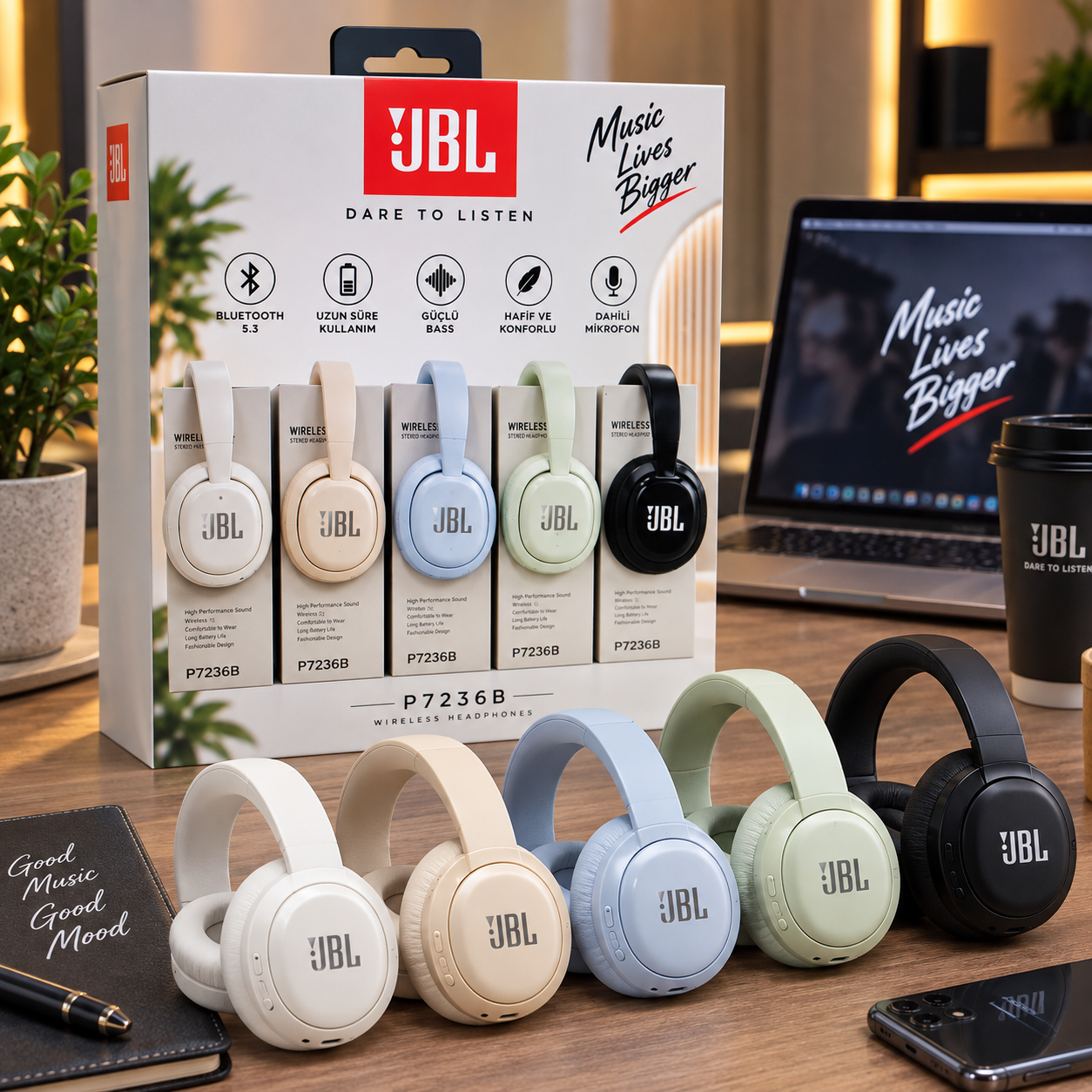 JBL P7236B Bluetooth 5.3 Kablosuz Kulaklık