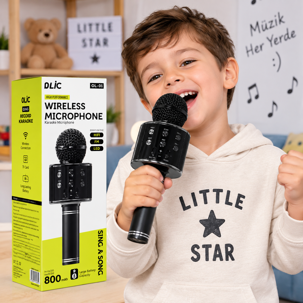 BLIC BLM-21 Kablosuz Karaoke Mikrofonu