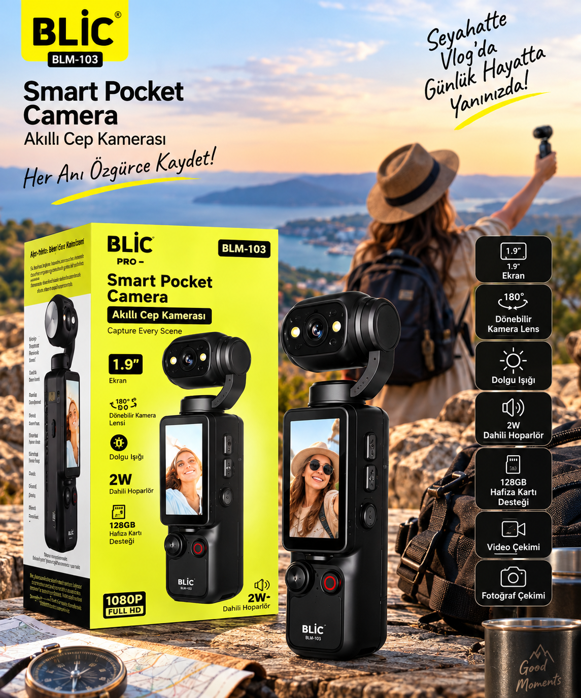 BLIC BLM-103 Smart Pocket Camera