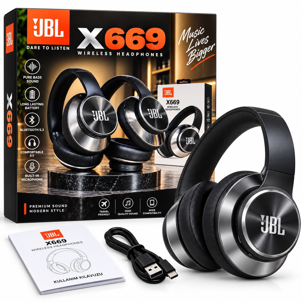 JBL X669 Kablosuz Kulaklık